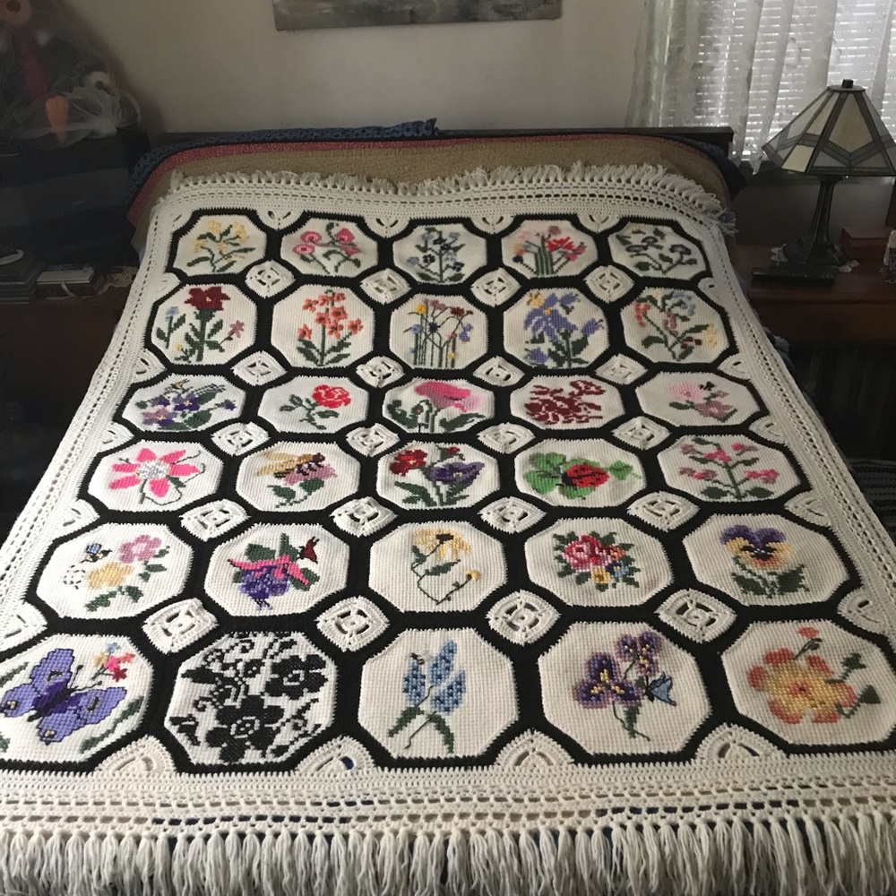 Hand made crochet Afghan